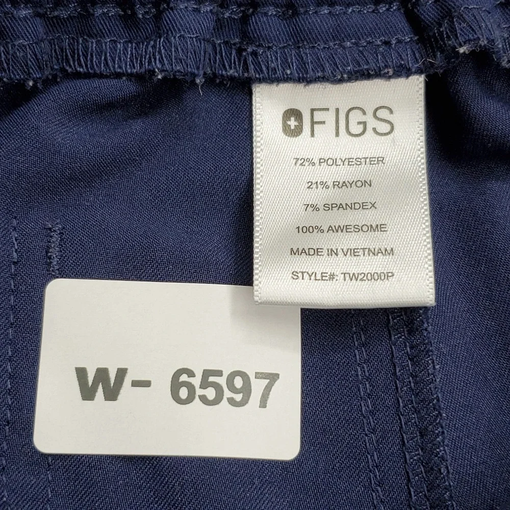 FIGS Women Scrub Pants M/P Blue Yola Skinny Technical Collection PO 1616 READ
